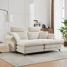 Load image into Gallery viewer, Modern Deep Seat Sectional Sofa With Ottoman
