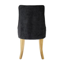 Load image into Gallery viewer, Tufted Stainless Steel Dining Side Chairs (Set of 2) - Black / Gold
