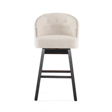 Load image into Gallery viewer, Mellifluous - 360 Degree Swivel Bar Stool With Stunning Nailhead Trim, (Set of 2)
