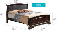 Load image into Gallery viewer, Panel Sleigh Bed Elegantly Crafted
