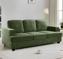 Load image into Gallery viewer, Modern Sofa, Comfortable 3 Seater Couch With Deep Seating, Loose Back Cushions, Wide Arms
