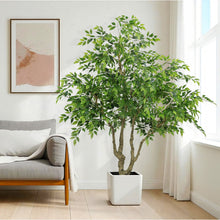 Load image into Gallery viewer, Artificial Banyan Tree With A Trunk And Lifelike Leaves, For Indoor And Outdoor Use - Green
