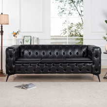 Load image into Gallery viewer, Square Arm Removable Cushion 3 Seater Sofa
