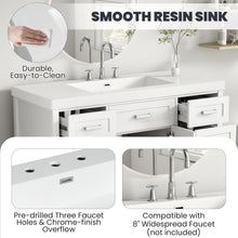 Load image into Gallery viewer, Vanity Top With 3 Faucet Holes, Rectangular Basin For Bathroom - White
