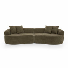 Load image into Gallery viewer, 4 Seater Curved Cloud Sectional Sofa
