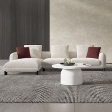 Load image into Gallery viewer, Mardi - Sectional Sofa With 6 Pillows - Maroon &amp; Beige Tweed
