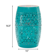 Load image into Gallery viewer, Ruby - Boho Mosaic Side Table With Ceramic Tile Top
