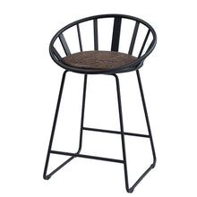 Load image into Gallery viewer, Zudora - Counter Height Chair (Set of 2) - Synthetic Leather &amp; Black

