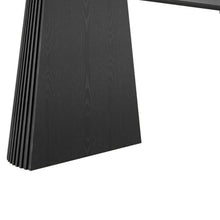 Load image into Gallery viewer, 79" Wood Double Pedestal Base Oval Dining Room Table - Black
