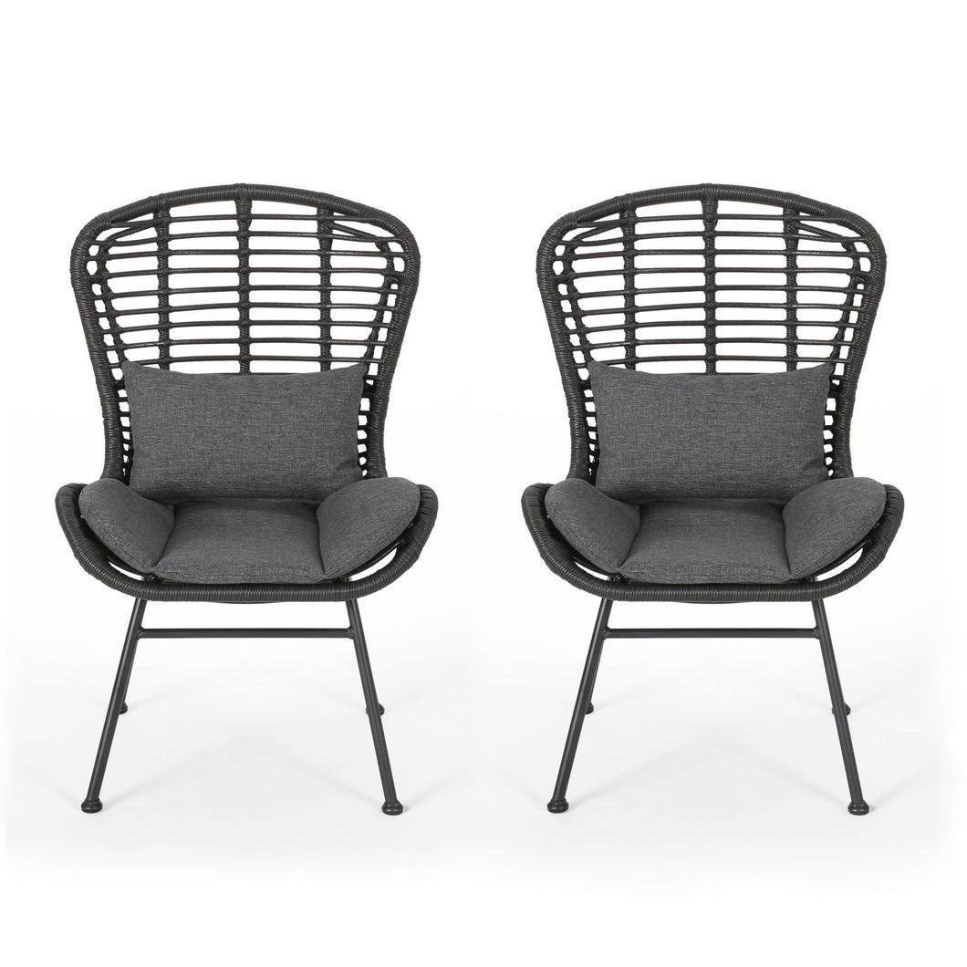 Calypso - Outdoor Chair With Water Resistance Cushion And Iron Frame
