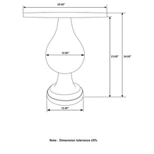 Load image into Gallery viewer, Pedestal Accent Table Elegant Round Top Table - Ivory
