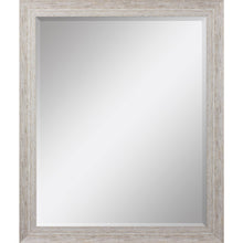 Load image into Gallery viewer, 34" Distressed Wood Framed Accent Mirror - White
