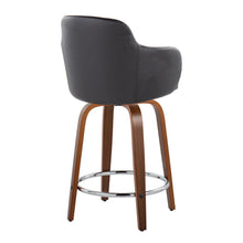 Load image into Gallery viewer, Boyne - Contemporary Fixed Height Counter Stool With Swivel With Round Footrest (Set of 2)
