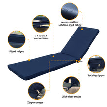 Load image into Gallery viewer, Outdoor Lounge Chair Cushion Replacement Patio Funiture Seat Cushion Chaise
