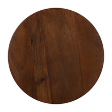 Load image into Gallery viewer, 18" Solid Wood Round Pedestal End Table - Brown
