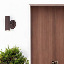 Load image into Gallery viewer, LED Two Light Can Shape Wall Sconce - Bronze
