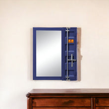 Load image into Gallery viewer, 32" Metal Framed Dresser Mirror - Blue
