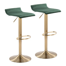 Load image into Gallery viewer, Ale - Contemporary Adjustable Height Barstool With Swivel With Oval Footrest (Set of 2)
