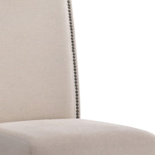 Load image into Gallery viewer, Upholstered Linen Dining Room Parsons Chair - Cream
