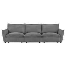 Load image into Gallery viewer, Eaden - Power Sofa With Sleeper - Gray Chenille

