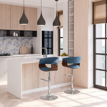 Load image into Gallery viewer, Sheldon - Upholstered Adjustable Swivel Bar Stool

