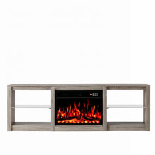 Load image into Gallery viewer, Fireplace Entertainment Center With Fireplace (734208) - Black
