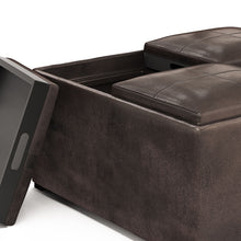 Load image into Gallery viewer, Avalon - Upholstered Square Coffee Table Storage Ottoman
