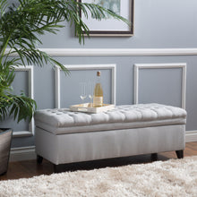 Load image into Gallery viewer, Juliana - Storage Ottoman With Birch Legs
