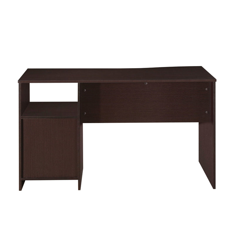 Pedestal Computer Desk With Three Drawers - Brown