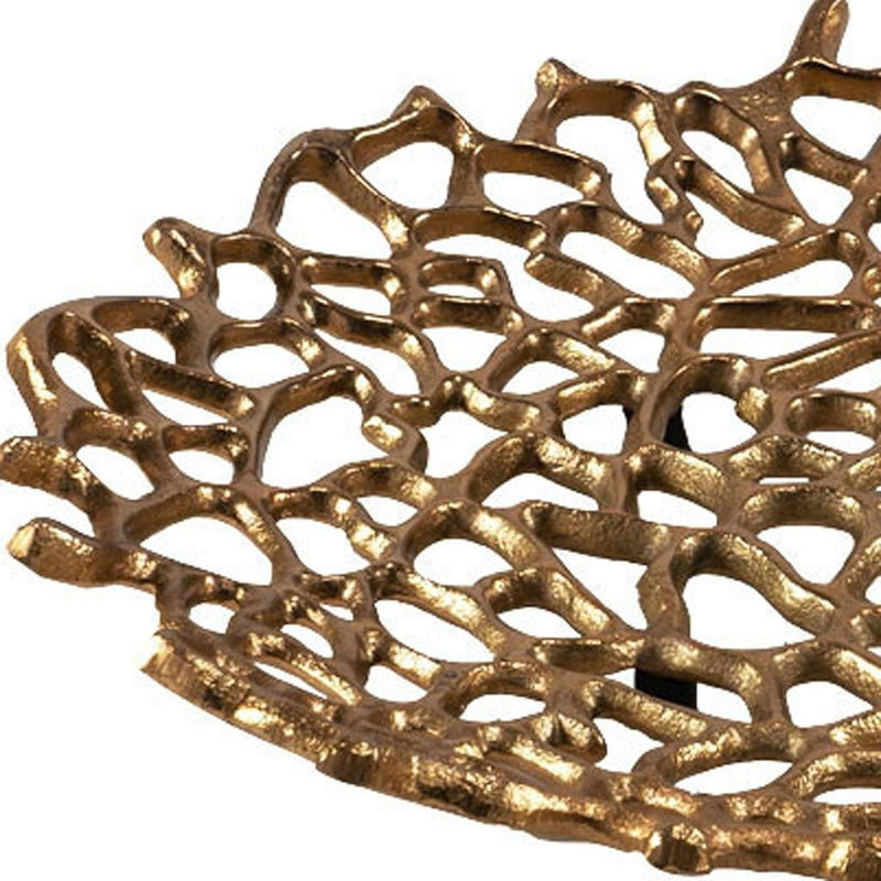 Decorative Low Bowl - Gold