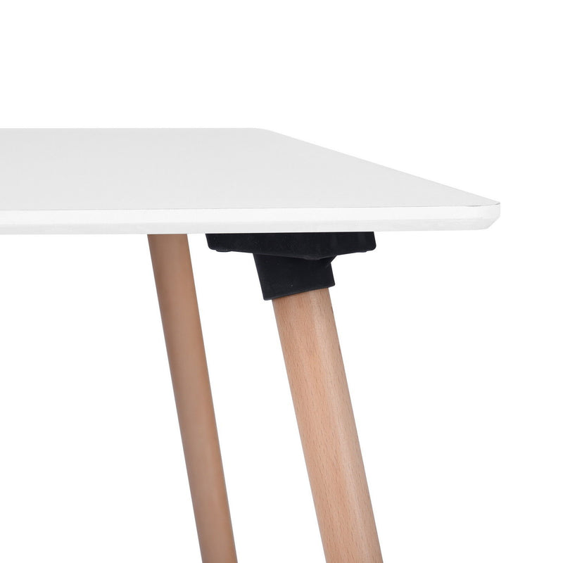 Wood Square Dining Table - White / Natural