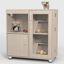 Load image into Gallery viewer, 4 Tier Hamster Cage With Acrylic Windows And Storage Cabinet
