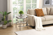 Load image into Gallery viewer, Elegant Round Table With Sintered Stone Top &amp; Sturdy Metal Frame
