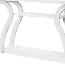 Load image into Gallery viewer, Floor Shelf Console Table With Shelves - White
