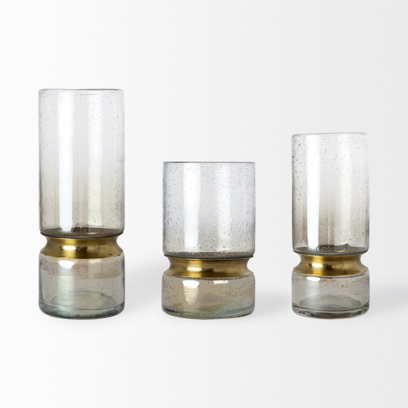 Abstract Cylinder Table Vase (397511) - Gold