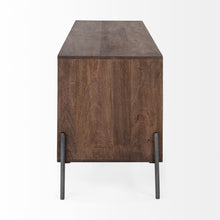 Load image into Gallery viewer, Solid Wood Console Table With Shelves - Brown And Black
