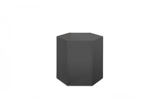 Load image into Gallery viewer, 13" High Gloss Manufactured Wood Hexagon End Table - Gray
