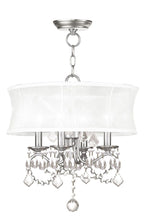 Load image into Gallery viewer, 18" Four Light Dimmable Chandelier With Shades - Nickel
