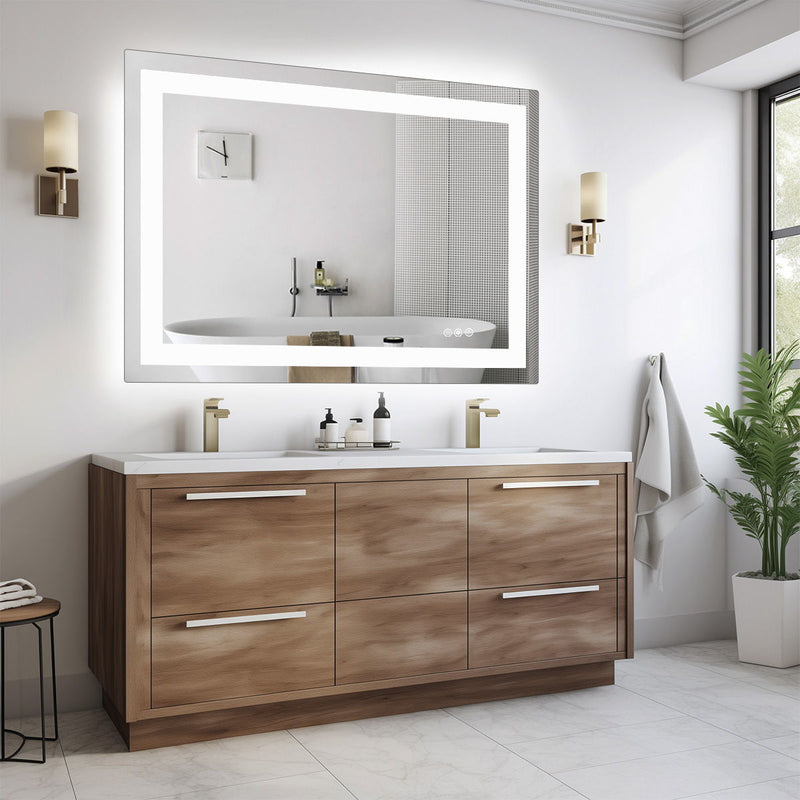31" Frameless Accent Mirror - White