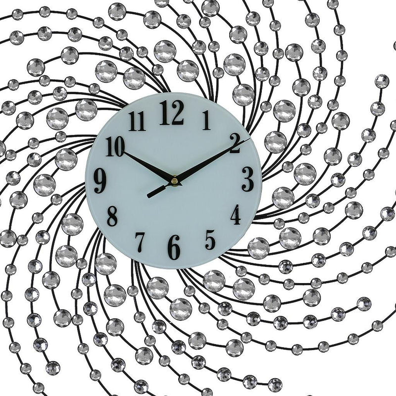 Silent Analog Novelty Wall Clock (626549) - Silver / White