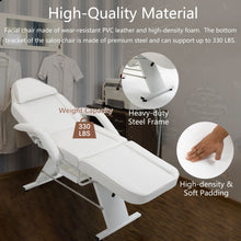 Load image into Gallery viewer, Massage Salon Tattoo Chair With Two Trays Esthetician Bed With Hydraulic Stool, Multi-Purpose 3-Section Facial Bed Table, Adjustable Beauty Barber Spa Beauty Equipment
