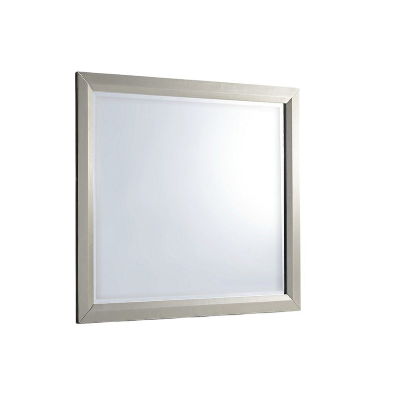 36" Framed Dresser Mount Mirror - Silver