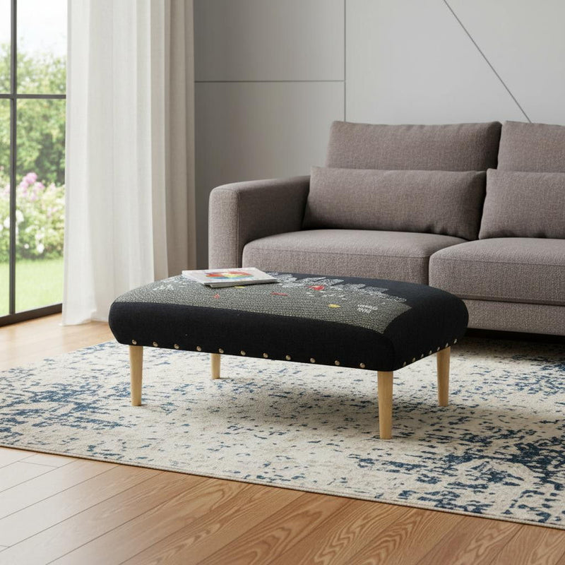 Ottoman Wool - Gray / Brown
