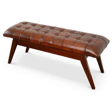 Load image into Gallery viewer, Maja - Bench - Cognac / Dark Brown
