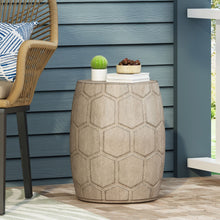Load image into Gallery viewer, Outdoor Lightweight Concrete Side Table - Natural
