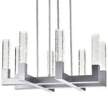 Load image into Gallery viewer, Candle Style Eight Light Metal Dimmable Chandelier With Shades - Silver
