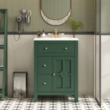 Load image into Gallery viewer, Bathroom Vanity With Basin, Rectangular Cabinet With 2 Drawers And Soft Closing Door
