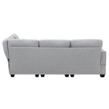 Load image into Gallery viewer, [VIDEO provided][New]89.8*60.2&quot; Modern Sectional Sofa,5-Seat Modular Couch Set with Convertible Ottoman,L-Shape Linen Fabric Corner Couch Set with 2 Pillows for Living Room,Apartment,Office, 3 Colors
