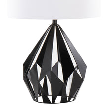 Load image into Gallery viewer, Geo - Me Tri Contemporary Table Lamp (Set of 2) - Matte Black / White
