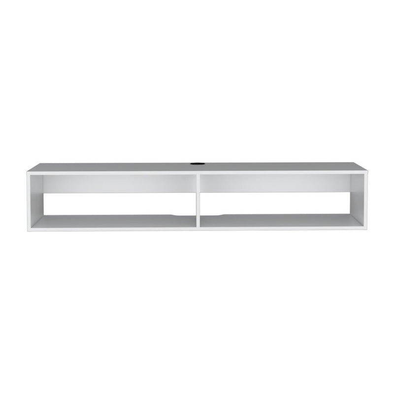 Floating Mount TV Stand - White